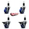Service Caster 3'' Blue Poly Wheel Swivel 1-3/8'' Expanding Stem Caster Set 2 Brakes, 4PK SCC-EX20S314-PPUB-BLUE-2-PLB-2-138 - alternate 4